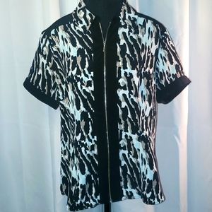 Haggar short sleeve zip up